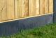 Onderplaat 3,5x24x184cm glad antraciet voor betonpaal