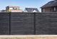 Leisteenmotiefplaat 4,8x26x184cm antraciet gecoat met mes en groef