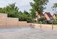 Beton tussenpaal Zaan houtstapel E-sleufpaal 10x10x275cm wit/grijs vlakke kop