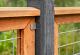 Afdeklat piramide 180cm (3-planks) hardhout voor recht scherm