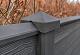 Beton afdekpet 14x14x5cm eindmodel antraciet gecoat met diamantkop