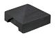 Beton afdekpet 14x14x5cm eindmodel antraciet gecoat met diamantkop