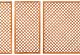 Trellis 40x180cm diagonaal hardhout met rechte lijst