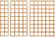 Trellis 40x180cm recht hardhout