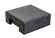 Beton afdekpet vlakke kop 14x14x5cm T-model antraciet