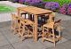 Barset Buckingham + 6 krukken 180x80x115cm teak