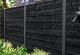Beton hoekpaal IJssel 10x10x280cm antraciet gecoat glad met diamantkop