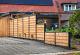 Beton eindpaal IJssel 10x10x180cm antraciet gecoat glad met diamantkop