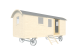 Prefab paneel met groot raam t.b.v. zigeunerwagen vuren