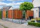 Tuinscherm Dronten 180x180cm recht hardhout 21pl