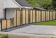 Beton tussenpaal IJssel 10x10x280cm antraciet glad gecoat met diamantkop