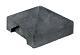Beton afdekpet 14x14x5cm tussenmodel antraciet met diamantkop