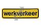 Magneetstrook werkverkeer 40x11cm