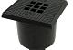 Drain afvoerput 20x20cm zwart