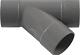 Drain pvc T-stuk 45gr grijs 80mm