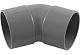 Drain pvc bocht 45gr 2XL 75mm