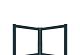 Boston maatwerk Dubbele poort klein max (B) 400cm (H) 100cm incl. insteekslot