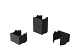 Boston plastic wedges 1,5cm (66pcs) RAL9005