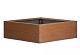 Plantenbak modulair 120x120x28cm corten