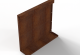 Bloembak module+ recht paneel (a) 60x56cm corten