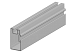 Aslon aluminium balk hoog 4x7,5x400cm