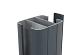 Boston alu H paal 6x7x190cm incl. alu afwerkingsprofiel 0,4x2,4x190cm RAL7016