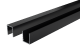 Boston alu versterkt profiel 2,5x3,5x175cm RAL9005
