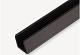DF klein u-profiel graphite black 2,7x3,5x182cm