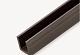DF klein u-profiel wenge brown 2,7x3,5x202cm