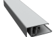 Durasid tweedelig randprofiel alu - creme 300cm