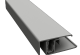 Durasid tweedelig randprofiel alu - (grijs + sv) 300cm