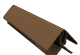 Durasid tweedelige bin/buitenhoek alu olive brown 300cm