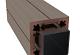 DF poortpaal tropical brown 300cm