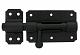 Plaatgrendel 100x70x2mm zwart