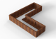 Bloembak module+ l-vorm 60x180x180x28cm