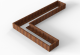 Bloembak module+ l-vorm 60x330x240x28cm