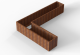 Bloembak module+ l-vorm 60x330x240x56cm