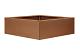 Bloembak vlak  150x150x40cm corten