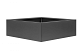 Plantenbak vlak antraciet 120x120x80cm