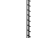 Flex Fence zwart gepoedercoat zelfbouwpakket lengte 220cm