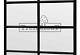 Steel Look raam 163x220cm module B-04