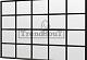 Steel Look raam 340,5x220cm module E-04
