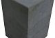 Betonpoer antraciet glad TH-09 15x15x20cm met doorlopend gat 4cm