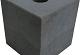 Betonpoer antraciet glad TH-11 20x20x20cm met doorlopend gat 4cm