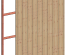 Wandmodule A sponningplank verticaal 84,4x220cm eiken onbehandeld