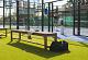 Tennisbank Court 200x40x45cm teak