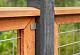 Afdeklat piramide 180cm (3-planks) hardhout voor recht scherm