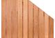 Tuinscherm Dronten verloop 180>90x180cm recht hardhout 21pl