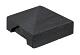 Beton afdekpet 14x14x5cm eindmodel antraciet gecoat met diamantkop