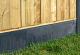 Onderplaat 3,5x24x184cm glad antraciet voor betonpaal